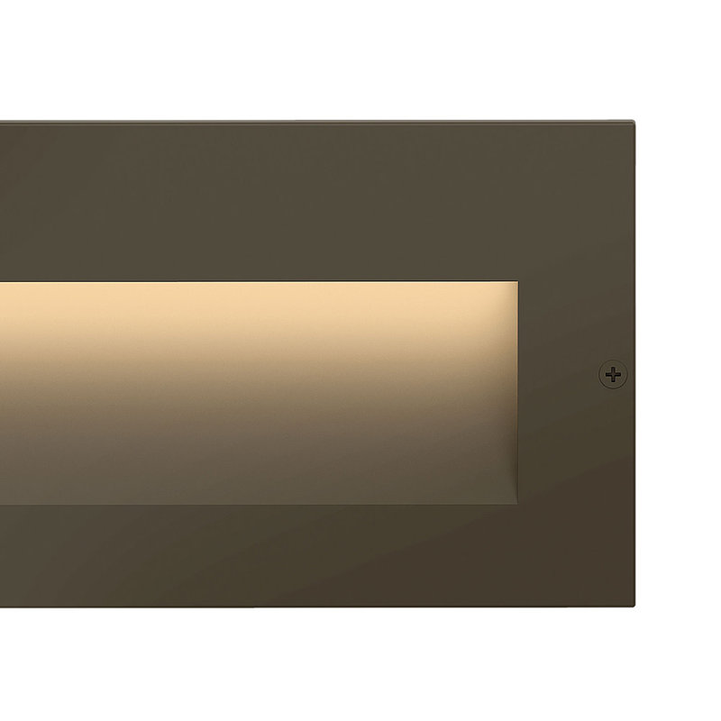 Taper Horizontal 12V Hardwired Integrated LED Landscape Recessed Step Light