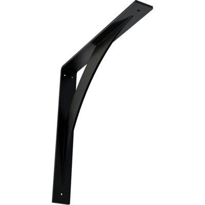 2"W x 16"D x 16"H Legacy Steel Bracket, Powder Coated Black