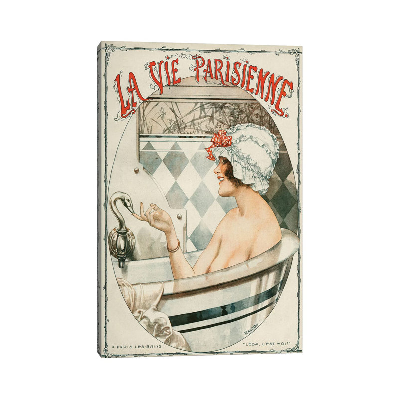1919 La Vie Parisienne Magazine Cover by Cheri Herouard - Wrapped Canvas Gallery-Wrapped Canvas Giclée
