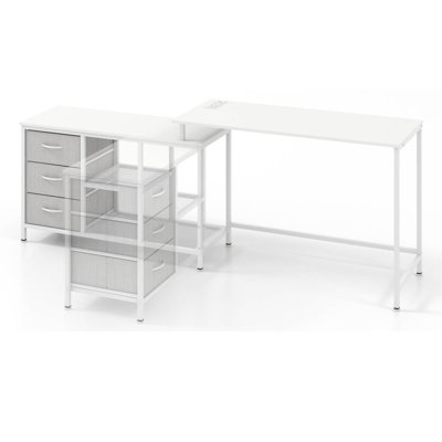 Blunk 10Cm W L-Shaped Computer Desk
