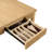 Guillermina Modern 72'' W Fluted Solid Wood Dining Table with Built-In Storage Drawers-349031472