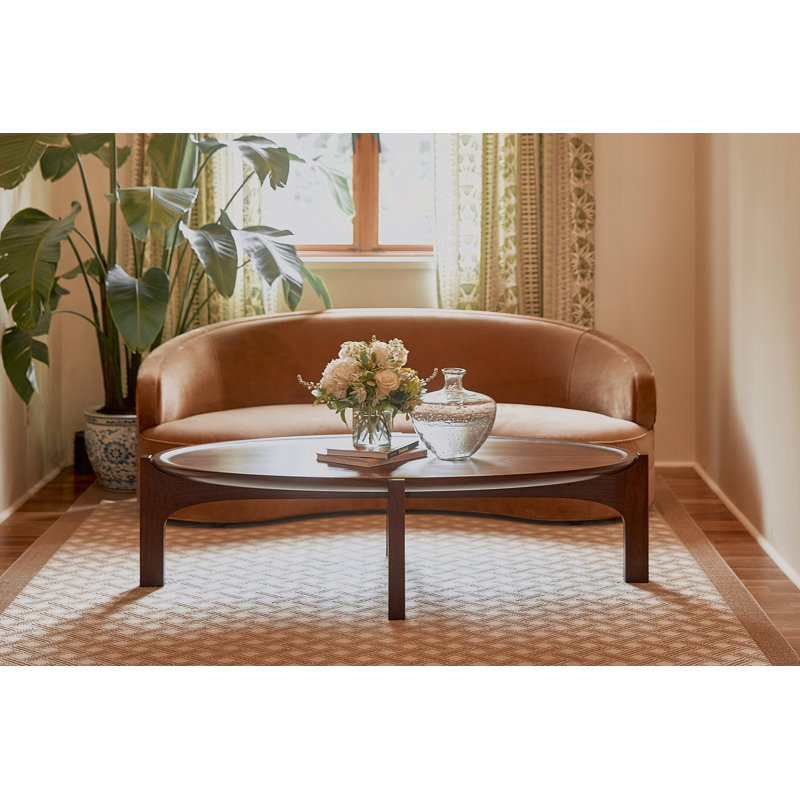 Aux 63" Arc Coffee Table, White Oak