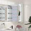 Armoire à miroir encastrée ou à surface 30 po H avec désembueur et tablettes réglables H-1309786627-1326561375