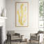 Gold Leaf Sea Grass 1' Framed Graphic Art Print on Glass