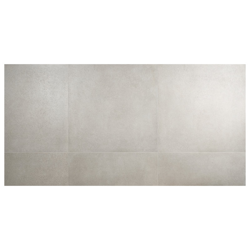 Bariazzo Deco 35x35 Semi-Polished Concrete Look Porcelain Tile, Gray