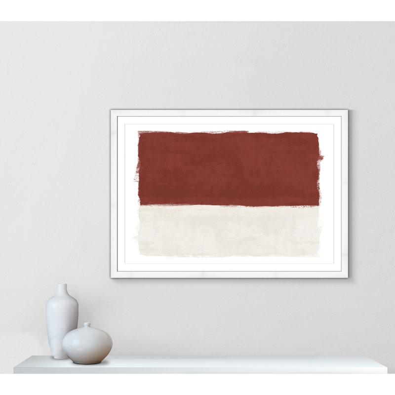Intense Rust I - Reproduction de paysage par Natalie Carpentieri, L 55 po x H 39 po, Imprimé mat, Blanc satiné