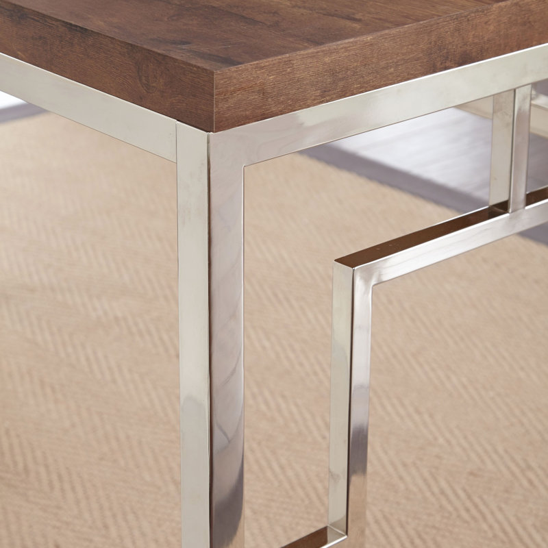 Alize - Bureau brun foncé durable avec surface résistante aux égratignures, parfait pour les espaces de travail modernes et fonctionnels