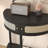 Half Moon Design End Table, Semi-Circle Entryway Console Table With Storage