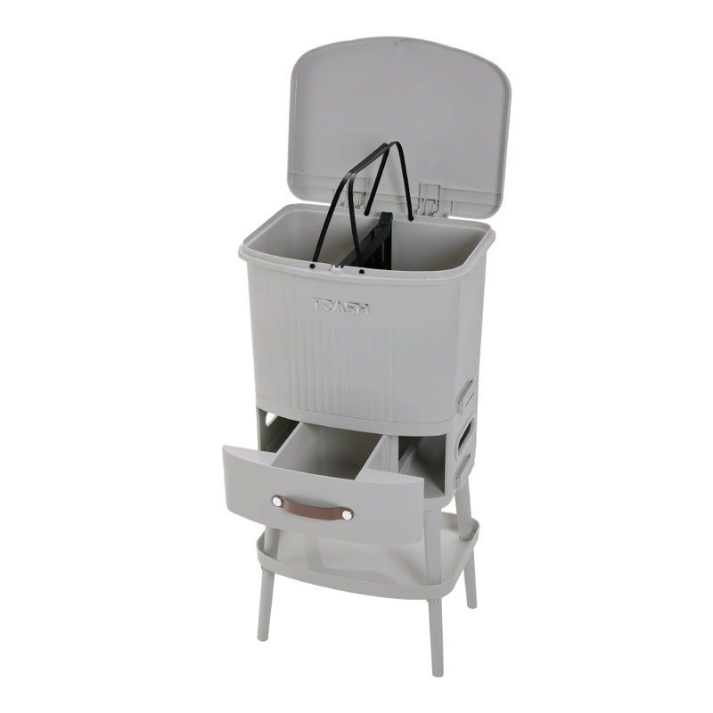 PP Manual Lift Waste Bin - 30L