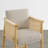 Upholstered Counter Stools with Hand-Woven Rope Arms-773685075