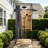 Privacy Outdoor Shower Enclosure With Metal Frame For Pool Wash Station, Backyard & Beach Rinse Area