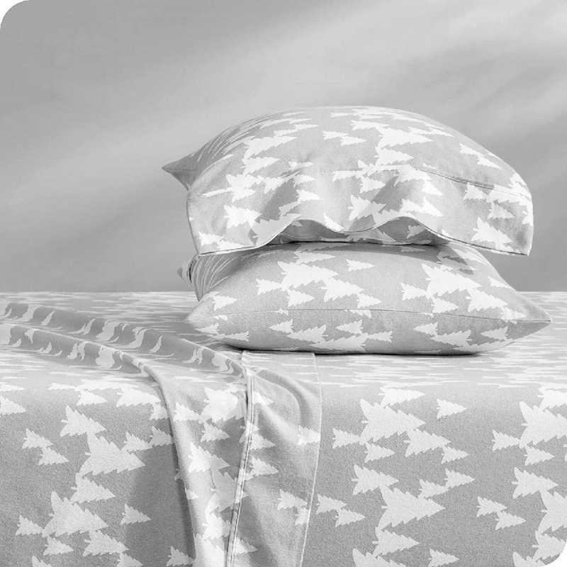 Flannel Machine Woven Sheet Set, Twin Sheet Set + Fitted Sheet + 1 Pillowcase