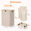 Bhargava Fabric Laundry Hamper with Handles-493853384-493853391