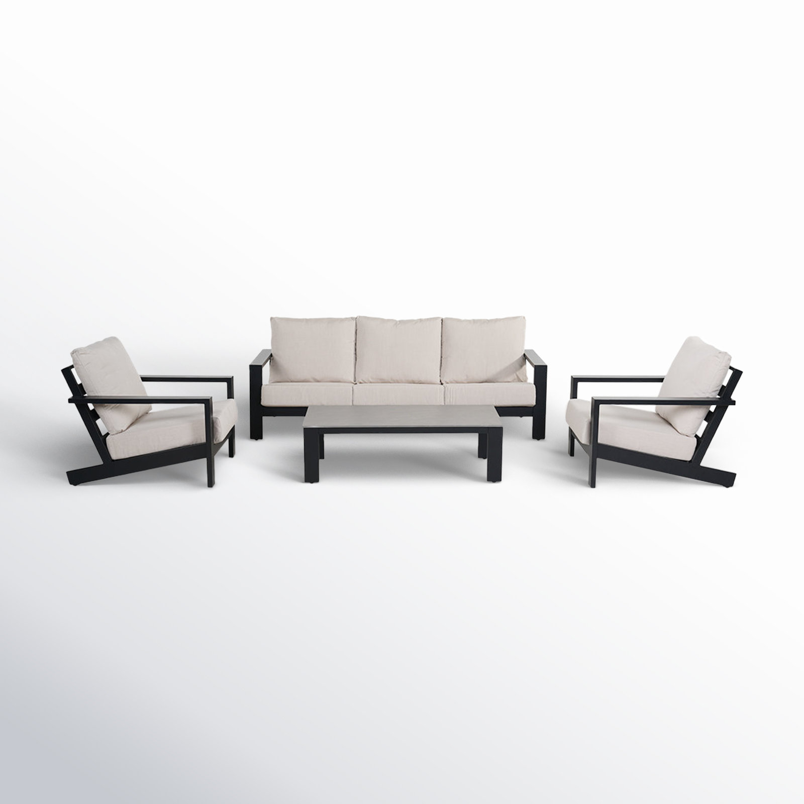 Perci 5-Person Sunbrella® Patio Seating Group, Beige