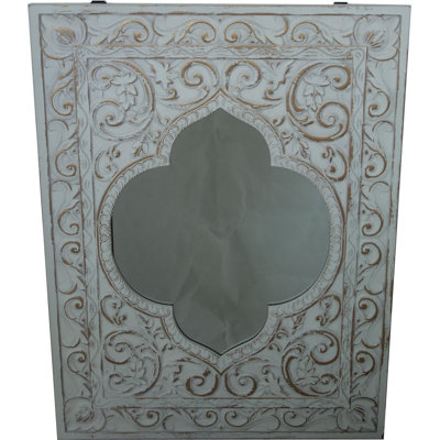 Earhart Wood Flat Wall Mirror
