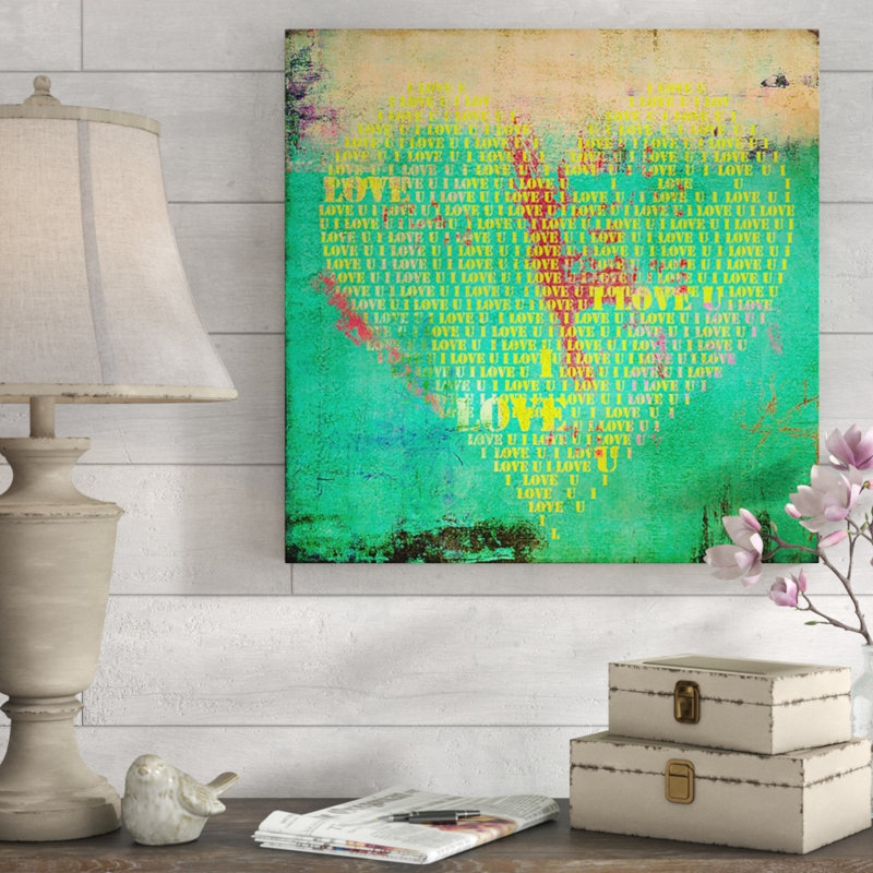 To Love You IV par Sofia Fox - impression, H 24 po x l 24 po x 1,5 po, Plexi