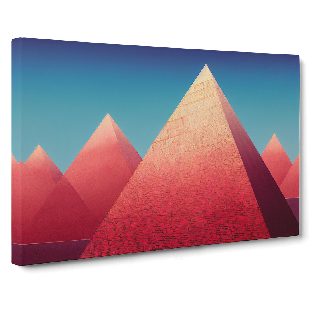 Modern Pyramids Vol.2 Abstract - Wrapped Canvas