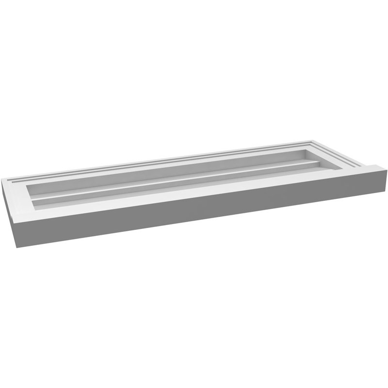 Cadre de seuil Brickmould, brun clair apprêté, H 12 po x l 32 po x P 2 po