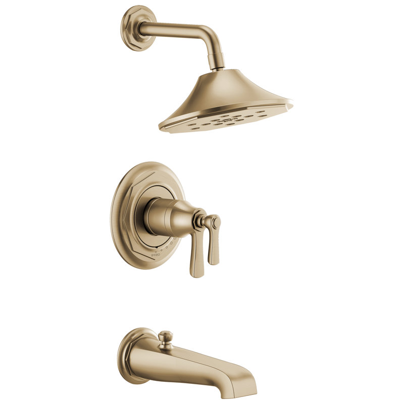 Rook® TempAssure® Thermostatic Tub/Shower, Luxe Gold