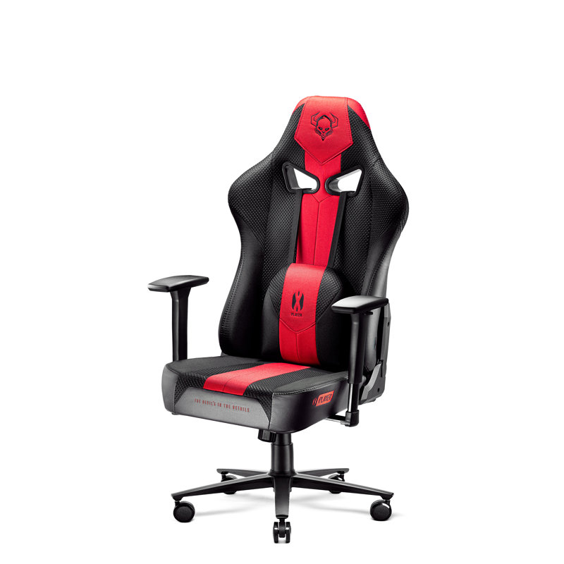DIABLO CHAIRS Red/Black Executive Chair with Wheels