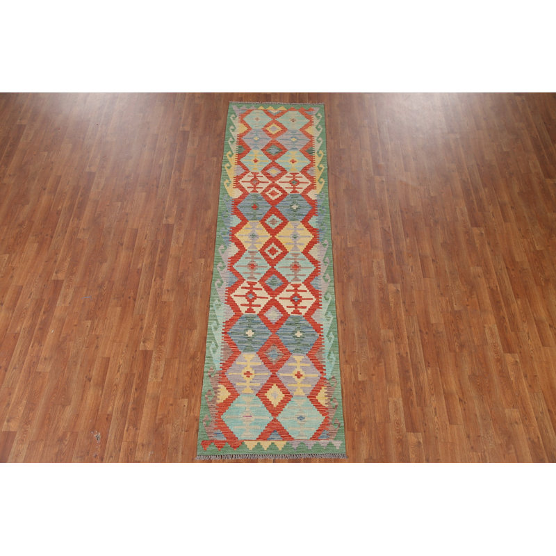 Tapis de couloir géométrique Kilim