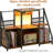 Record Player Stand With Power Outlet And LED Light, Vinyl Record Storage Cabinet Holds Up To 300 Albums, Multi-Tier Media Shelf For Turntable, Books, And Magazine Display