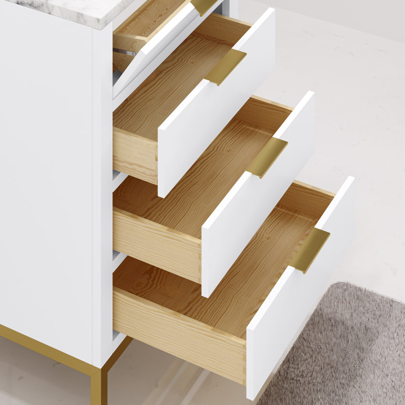 Ensemble de meuble-lavabo simple 24 po 24 po, Blanc pur