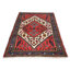 Tapis oriental rétro vintage fait à la main 3 pi 4 po x 4 pi 8 po Tribal Design
