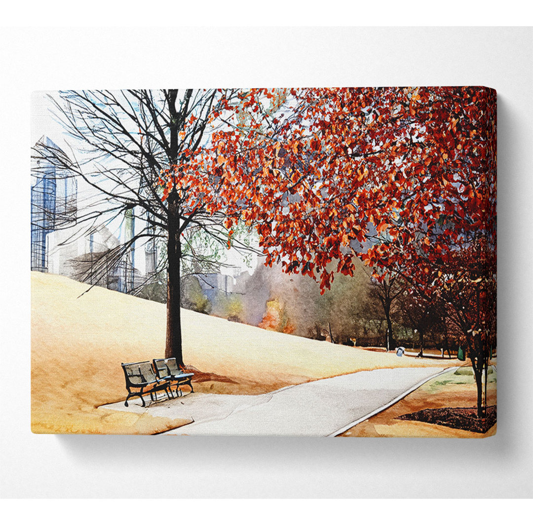 Herbst im Park - Kunstdrucke auf Leinwand - Wrapped Canvas