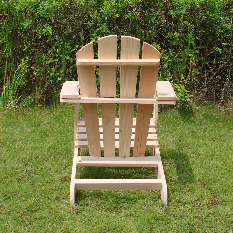 Kids Natural Canadian Hemlock Foldable Adirondack Chair