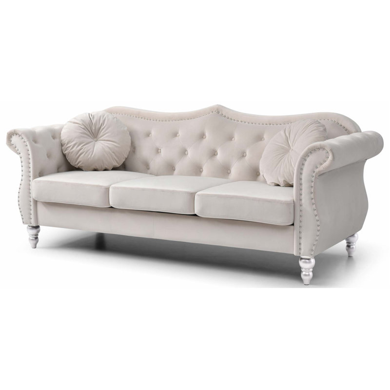 Kaisleigh 82 po, Velours ivoire