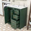 Ensemble de meuble-lavabo autoportant 3 tiroirs 30 po avec lavabo en céramique et portes à fermeture douce Harsimar-1301703076