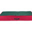 Sac de rangement de décoration de Noël 24 po rouge et vert avec couvercle transparent transparent