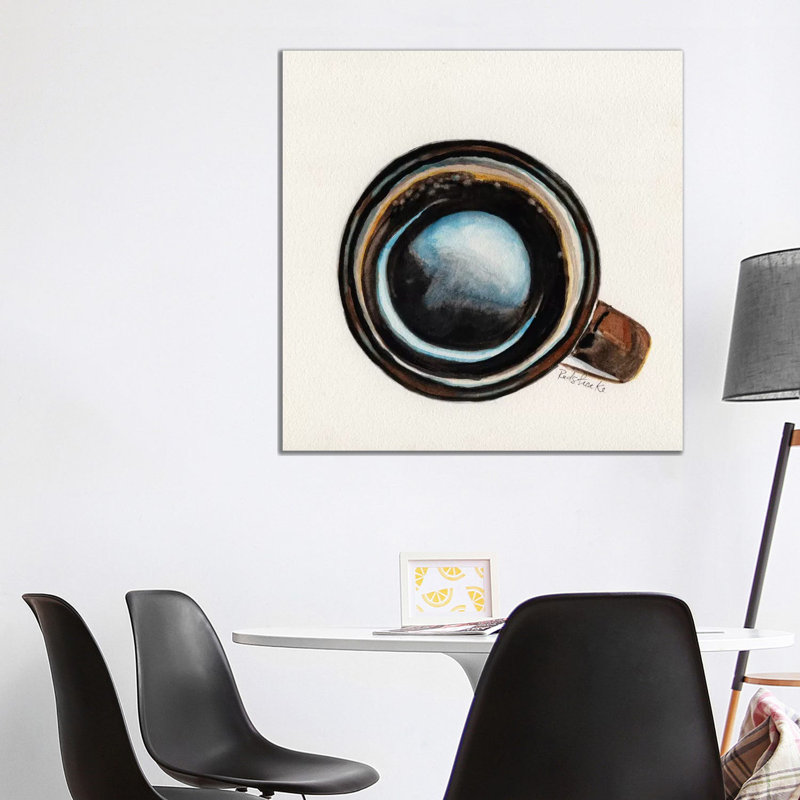Brown Coffee Cup by Jennifer Redstreake - Wrapped Canvas Print, 93.98 cm H x 93.98 cm W x 1.91 cm D