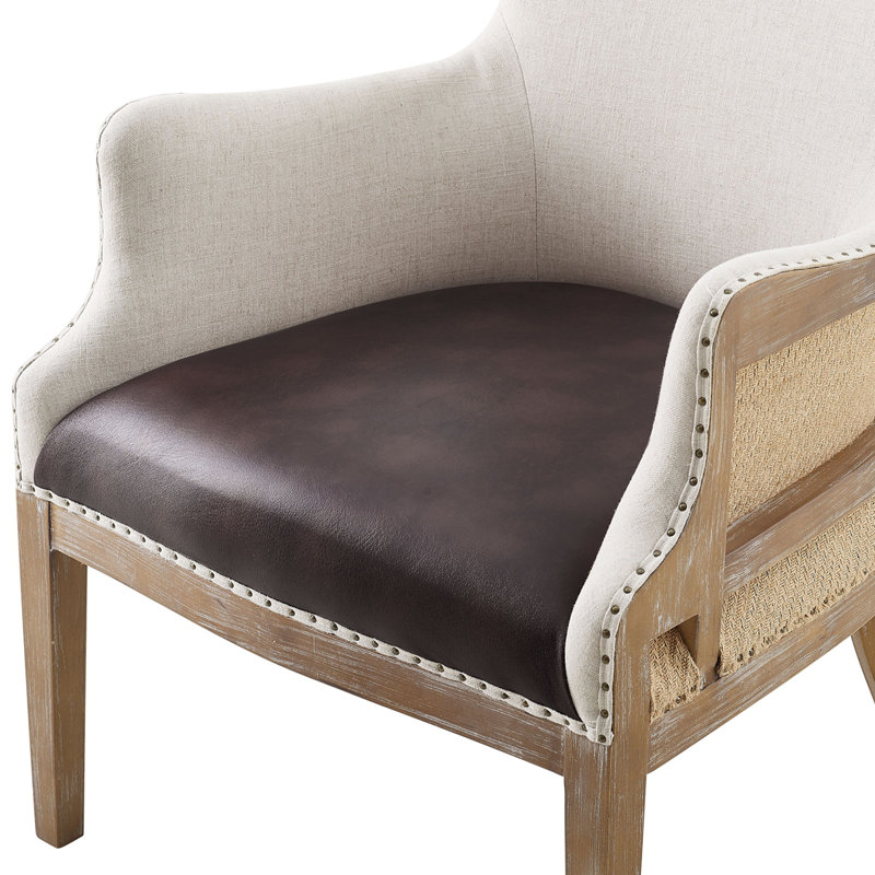 Vasken Faux Leather Wingback Chair