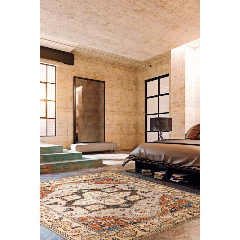 Tapis gris Jules Serapi 8 pi 0 po x 9 pi 11 po
