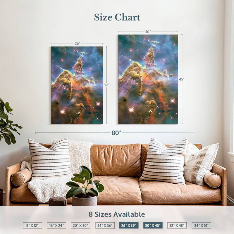 Oberle Carina Nebula Wonder, H 39 po x l 26 po