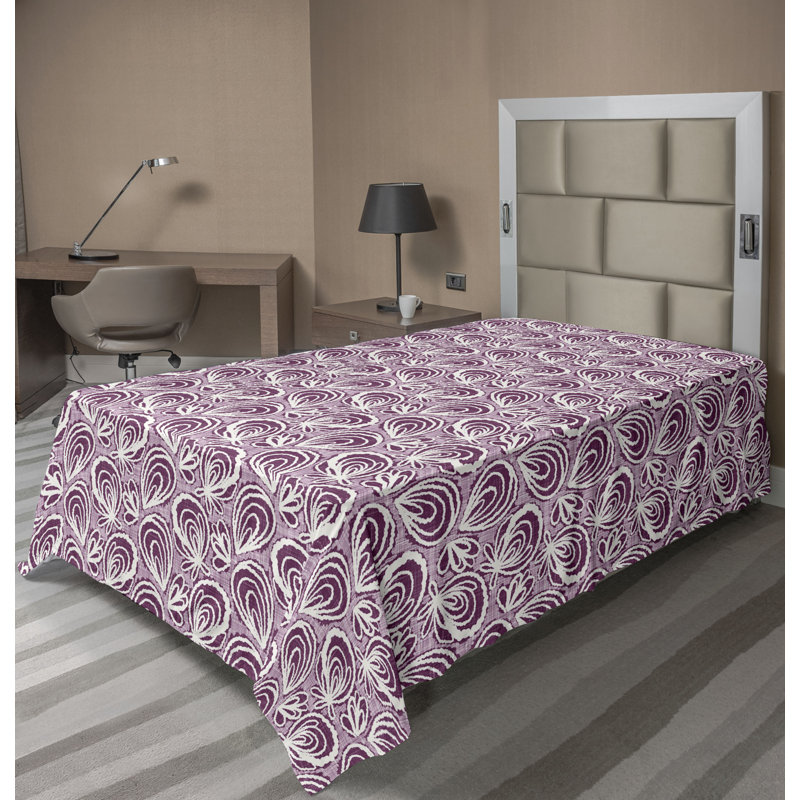 Drap abstrait Ambesonne, Drap plat pour lit simple