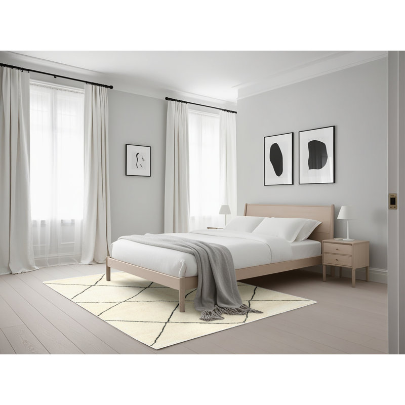 Tapis multicolore à motif abstrait Dejahna, Rectangle 5 pi x 7 pi