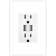 Prise combinée double USB A / A 15 A Adorne®