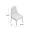 Chaise de salle à manger en vinyle Noblesse par Modway-23592325