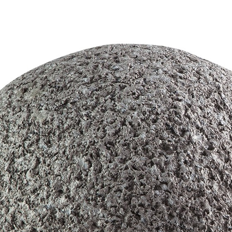 Sculpture de table Zean, ensemble de 3, sphères, simili ciment gris, H 6 po x l 6 po x P 6 po
