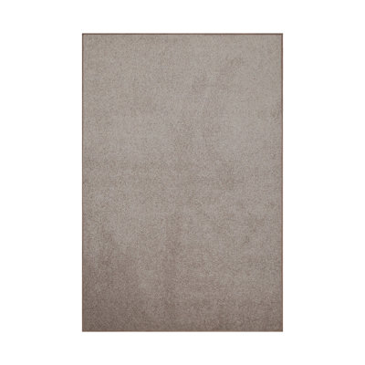 Furnish My Place Modern Plush Pet and Kids Friendly Solid Color Beige Area Rugs, Stain & Fade Resistance, Perfect for Living Room, Dining Room, Bedroom, Playroom and Kids room, Event, Wedding Rug