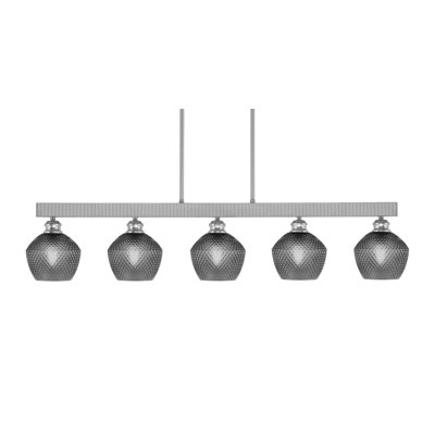 Barre d'éclairage à 5 lumières Edge avec verre de 6 po
