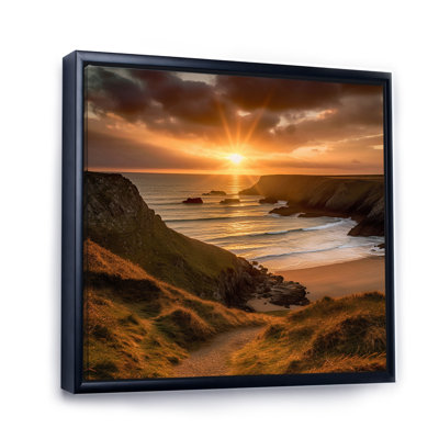 Sandy Sunset II - salon d'art mural bord de mer