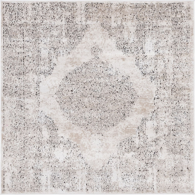 Geddis Ikat Indoor Rug, Square 8'