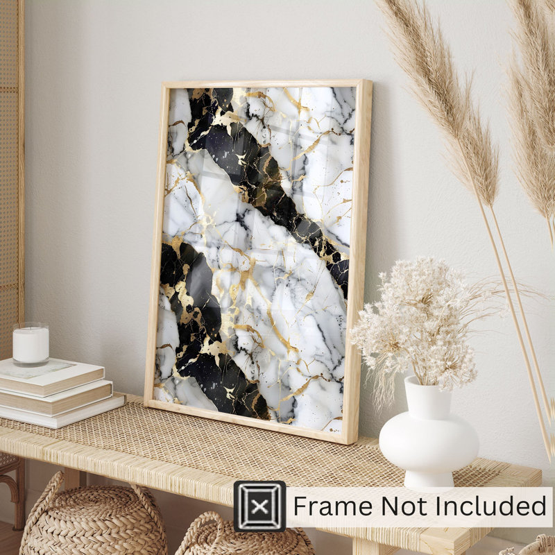 Abstrait, art moderne en marbre noir avec cristaux Geode Crystals VI, H 30 po x l 20 po