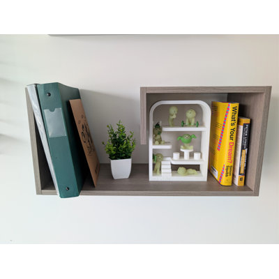 Zynix Geometric Wall Shelf | Modern Open Frame Design