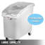 Contenant alimentaire rectangulaire en plastique Vevor 27 avec couvercle