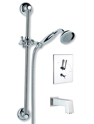 Plaza Thermostatic Complete Shower System
